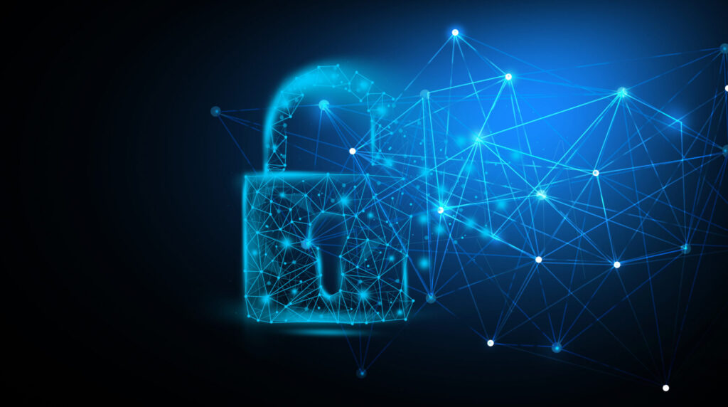Illustration of a padlock symbolizing Quality of Service (QoS), representing secure, prioritized network traffic management.