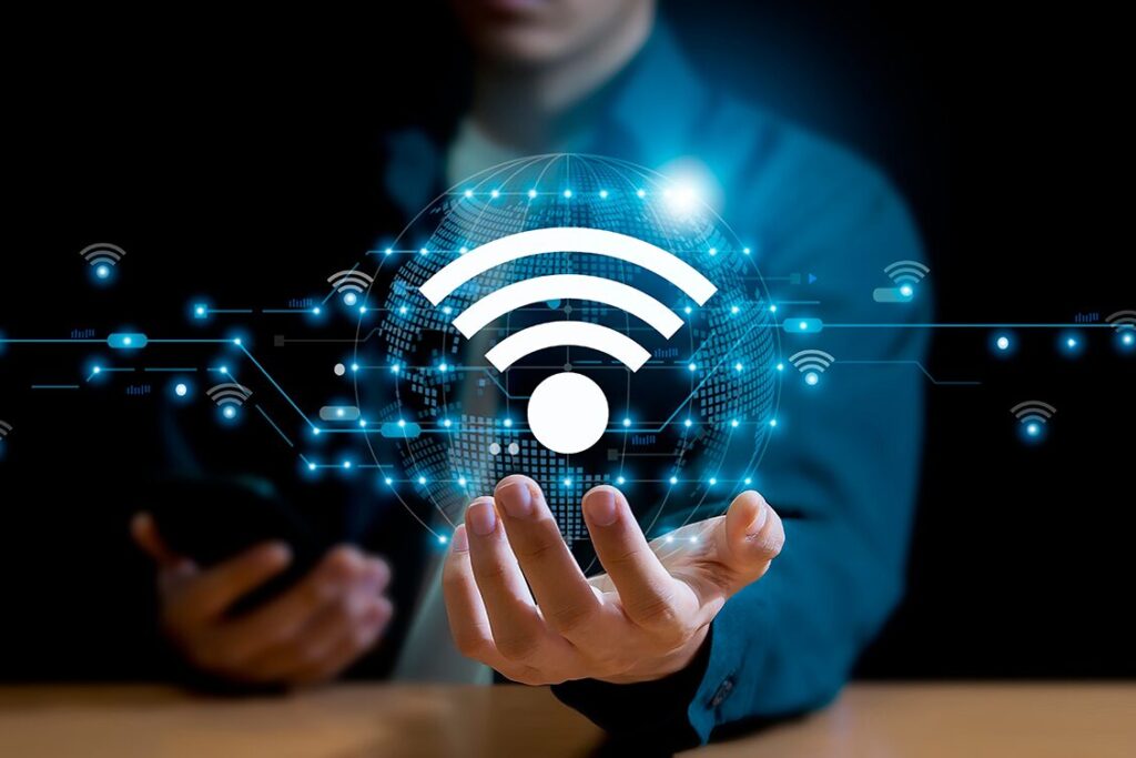 Home network setup for beginners, featuring a router, connected devices, and network connections to ensure seamless internet access and optimal performance